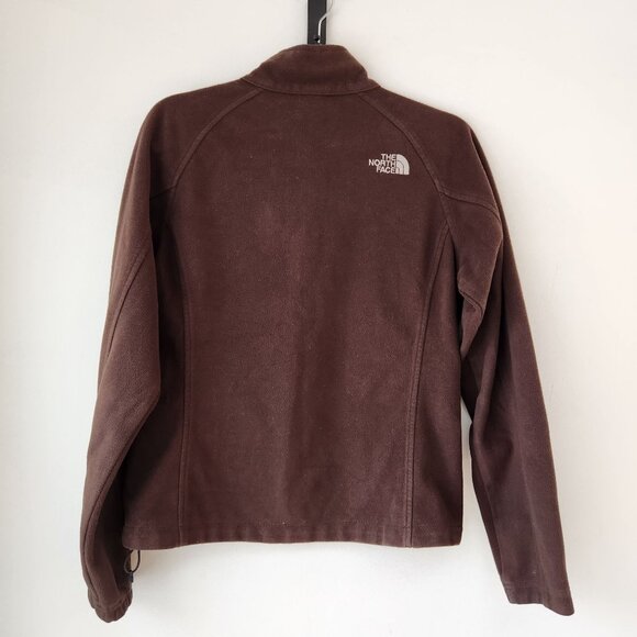 The North Face TNF Windwall Full Zip Fleece Jacket Chocolate Brown Hiking S - Picture 2 of 8